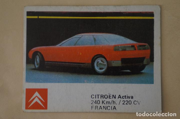 Coleccionismo Cromos antiguos: CROMO DE COCHES CITROEN ACTIVA SIN PEGAR N&ordm; 33 A&Ntilde;O 1986 DEL ALBUM AUTO 2000 DE COMIC-ROMO COMICROMO