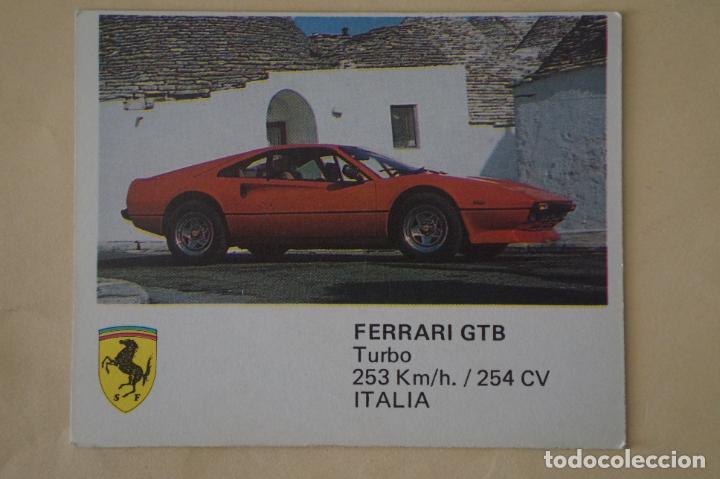 Coleccionismo cromos antiguos: CROMO DE COCHES FERRARI GTB SIN PEGAR N&ordm; 38 A&Ntilde;O 1986 DEL ALBUM AUTO 2000 DE COMIC-ROMO COMICROMO