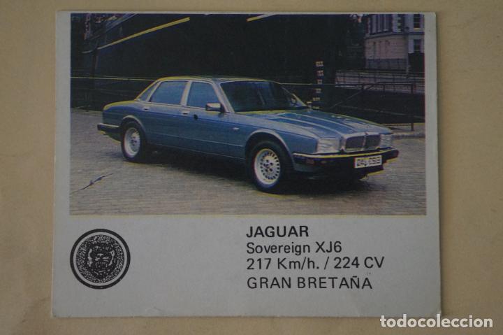 Coleccionismo Cromos antiguos: CROMO DE COCHES JAGUAR SIN PEGAR N&ordm; 68 A&Ntilde;O 1986 DEL ALBUM AUTO 2000 DE COMIC-ROMO COMICROMO