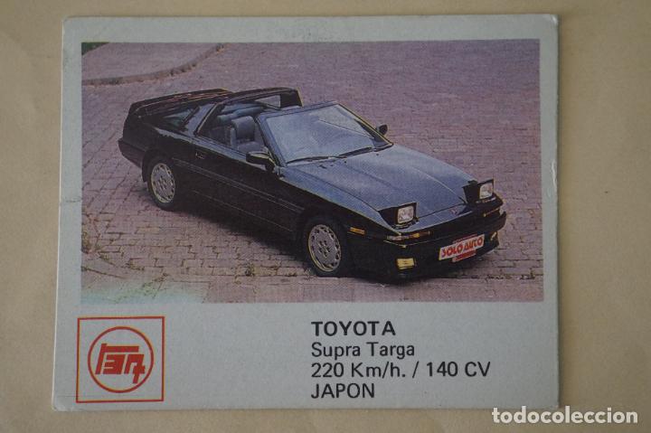 Coleccionismo Cromos antiguos: CROMO DE COCHES TOYOTA SIN PEGAR N&ordm; 140 A&Ntilde;O 1986 DEL ALBUM AUTO 2000 DE COMIC-ROMO COMICROMO