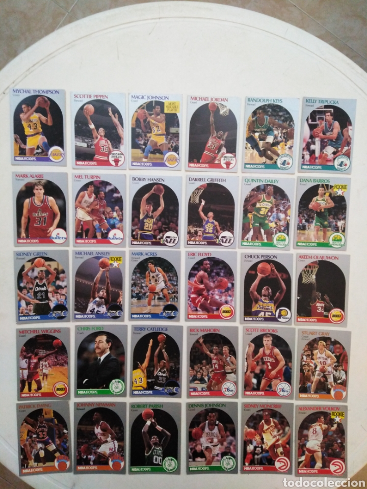Coleccionismo cromos antiguos: Lote de 83 cromos NBA ( 1990 ) - Foto 4