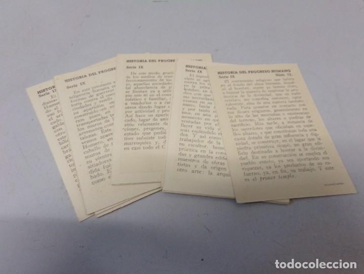 Coleccionismo cromos antiguos: ESTAMOS LIQUIDANDO. Historia del progreso humano serie IX 12 cromos - Foto 3