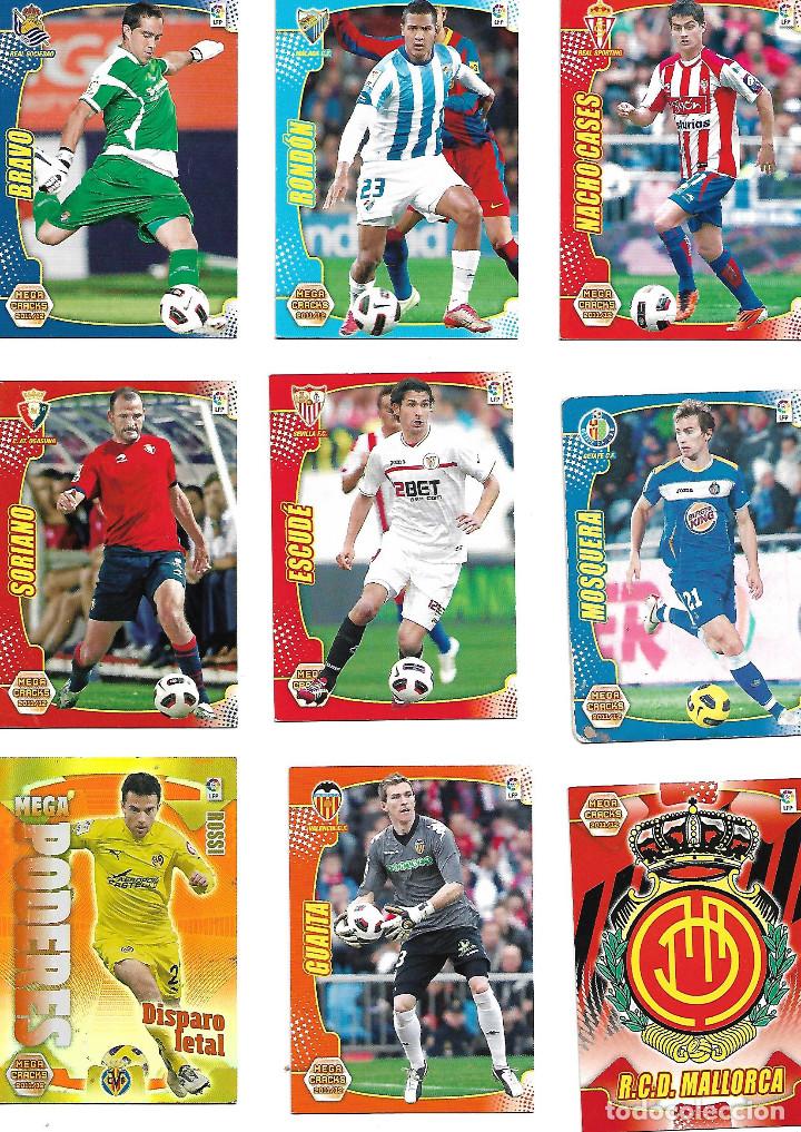 Coleccionismo cromos antiguos: coleccion de 92 fichas MEGA CRACKS de 2011/2012 - Foto 2