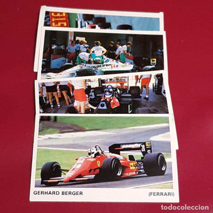 Coleccionismo Cromos antiguos: J. MERCHANTE - FORMULA 1 EL COCHE MAS RAPIDO DEL MUNDO - LOTE 4 CROMOS - 1987