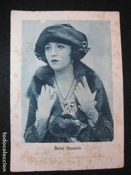 Coleccionismo cromos antiguos: BEBE DANIELS-CROMO GRANDE-CHOCOLATE JUNCOSA-CINE-BARCELONA-VER FOTOS-(K-3924)