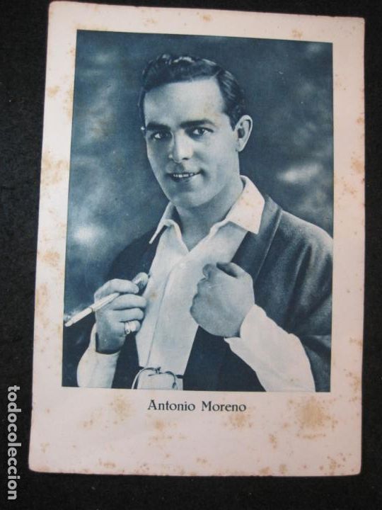 Coleccionismo cromos antiguos: ANTONIO MORENO-CROMO GRANDE-CHOCOLATE JUNCOSA-CINE-BARCELONA-VER FOTOS-(K-3932)