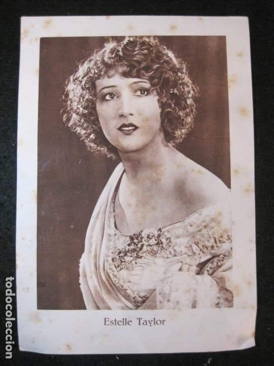 Coleccionismo cromos antiguos: ESTELLE TAYLOR-CROMO GRANDE-CHOCOLATE JUNCOSA-CINE-BARCELONA-VER FOTOS-(K-4024)