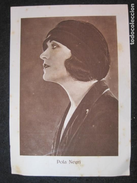 Coleccionismo cromos antiguos: POLA NEGRI-CROMO GRANDE-CHOCOLATE JUNCOSA-CINE-BARCELONA-VER FOTOS-(K-4026)