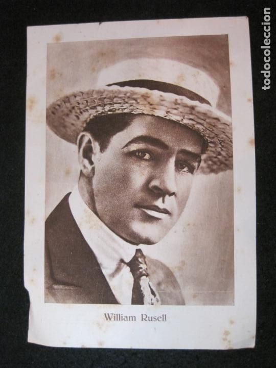 Coleccionismo cromos antiguos: WILLIAM RUSELL-CROMO GRANDE-CHOCOLATE JUNCOSA-CINE-BARCELONA-VER FOTOS-(K-4027)