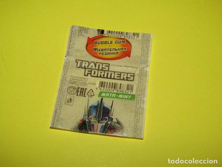 Coleccionismo cromos antiguos: Antiguo Envoltorio de Chicle Bubble Gum TRANSFORMERS - Foto 1