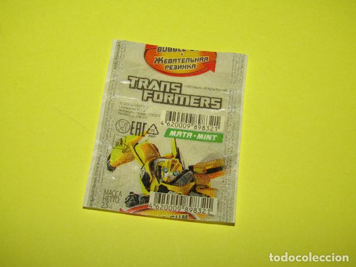 Coleccionismo cromos antiguos: Antiguo Envoltorio de Chicle Bubble Gum TRANSFORMERS - Foto 1