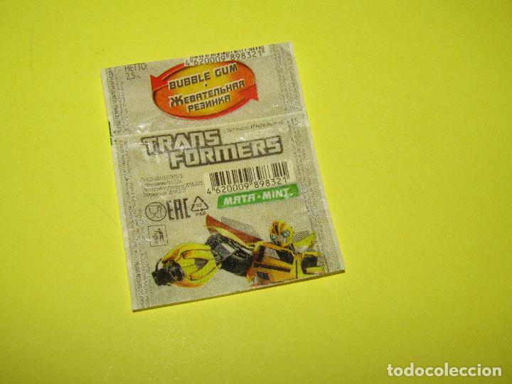 Coleccionismo cromos antiguos: Antiguo Envoltorio de Chicle Bubble Gum TRANSFORMERS - Foto 2
