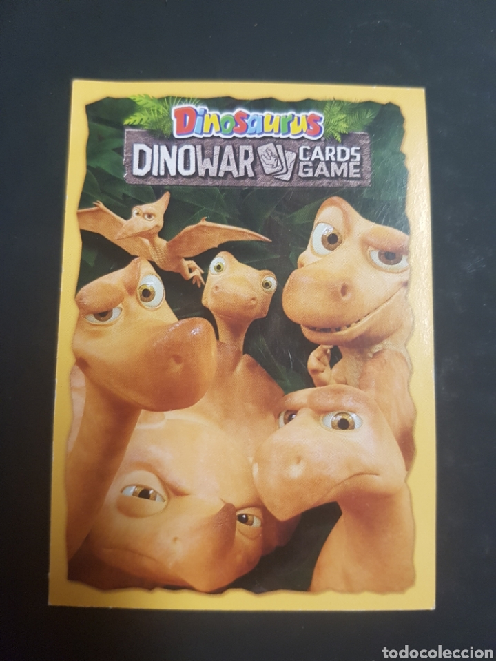 Coleccionismo cromos antiguos: DINOSAURUS DINOWAR CARDS GAME CAMARASAURUS - Foto 2