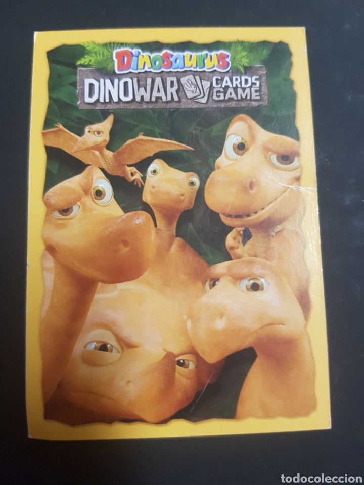 Coleccionismo cromos antiguos: DINOSAURUS DINOWAR CARDS GAME DIPLODOCUS - Foto 2