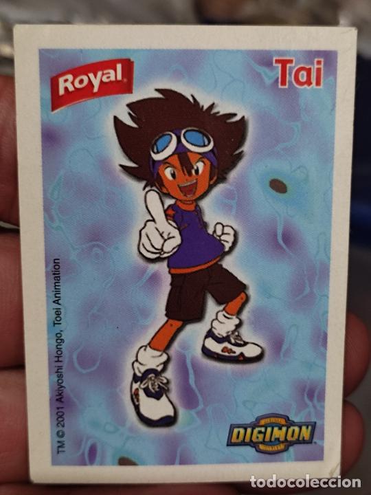 Coleccionismo cromos antiguos: DIGIMON ROYAL TAI CROMO PROMOCIONAL GELATINA YAGUR O SIMILAR 7 X 5 CMS