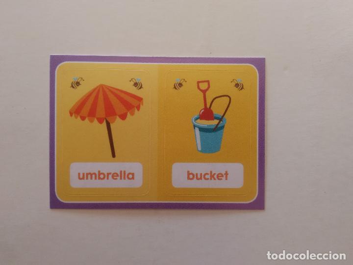 Collezionismo Figurine antiche: N&ordm; 78 A Y B UMBRELLA BUCKET DOBLE CROMO STICKER FROZEN DISNEY ENGLISH PANINI A&Ntilde;O 2016