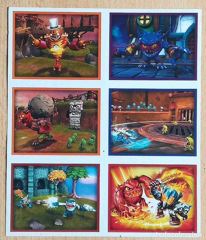 Coleccionismo cromos antiguos: 24 cromos en l&aacute;minas Skylanders Giants - Foto 2
