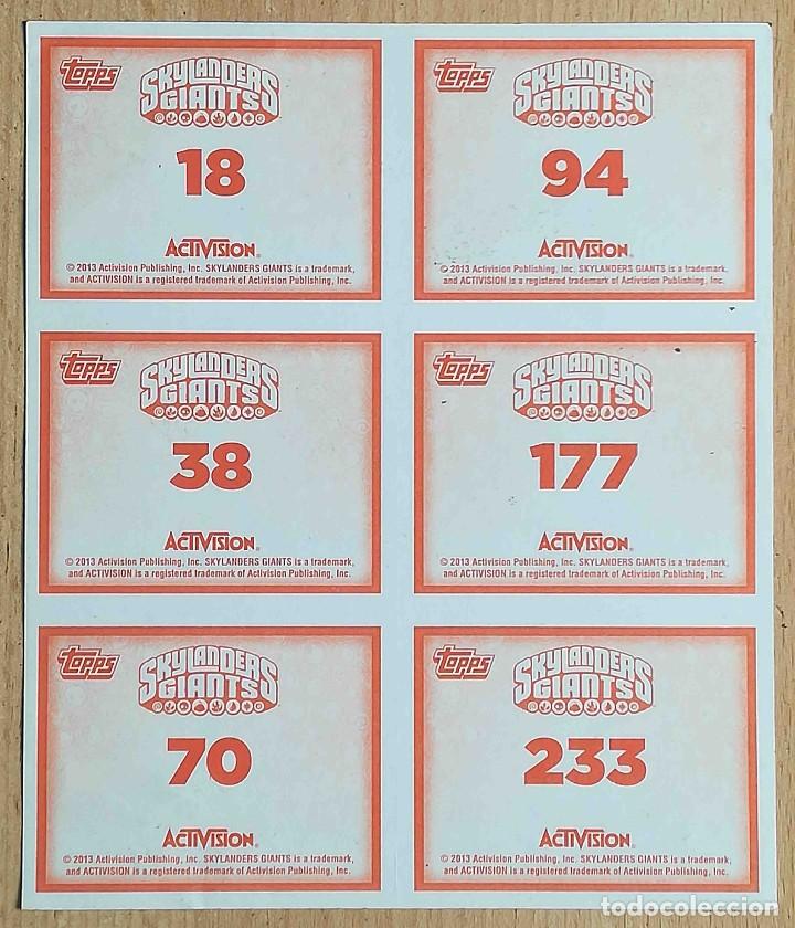Coleccionismo cromos antiguos: 24 cromos en l&aacute;minas Skylanders Giants - Foto 3