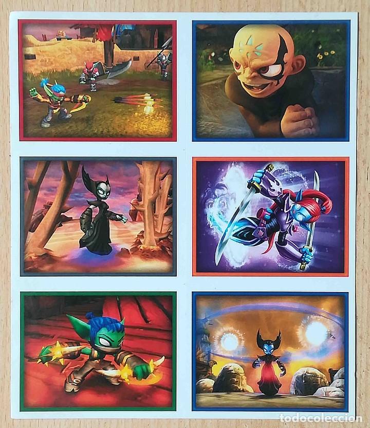 Coleccionismo cromos antiguos: 24 cromos en l&aacute;minas Skylanders Giants - Foto 4