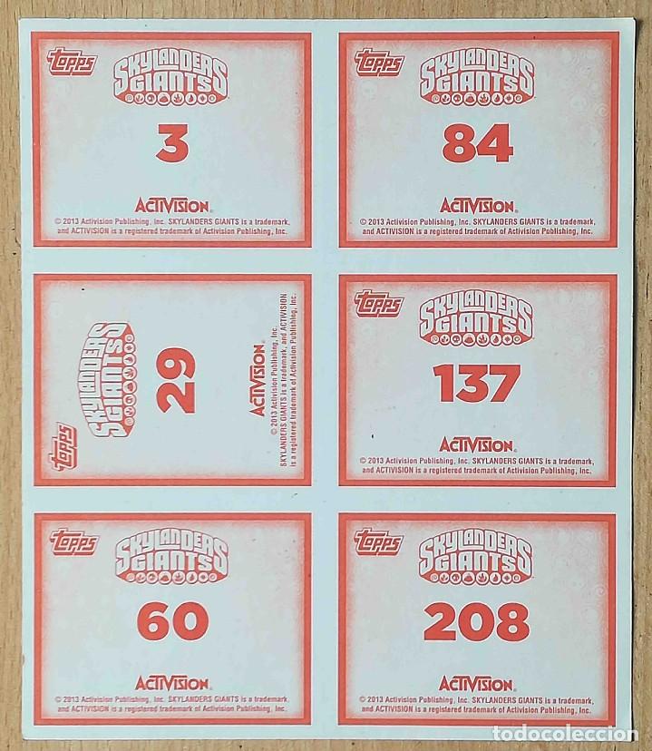 Coleccionismo cromos antiguos: 24 cromos en l&aacute;minas Skylanders Giants - Foto 5