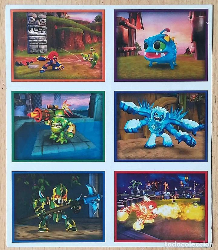 Coleccionismo cromos antiguos: 24 cromos en l&aacute;minas Skylanders Giants - Foto 6