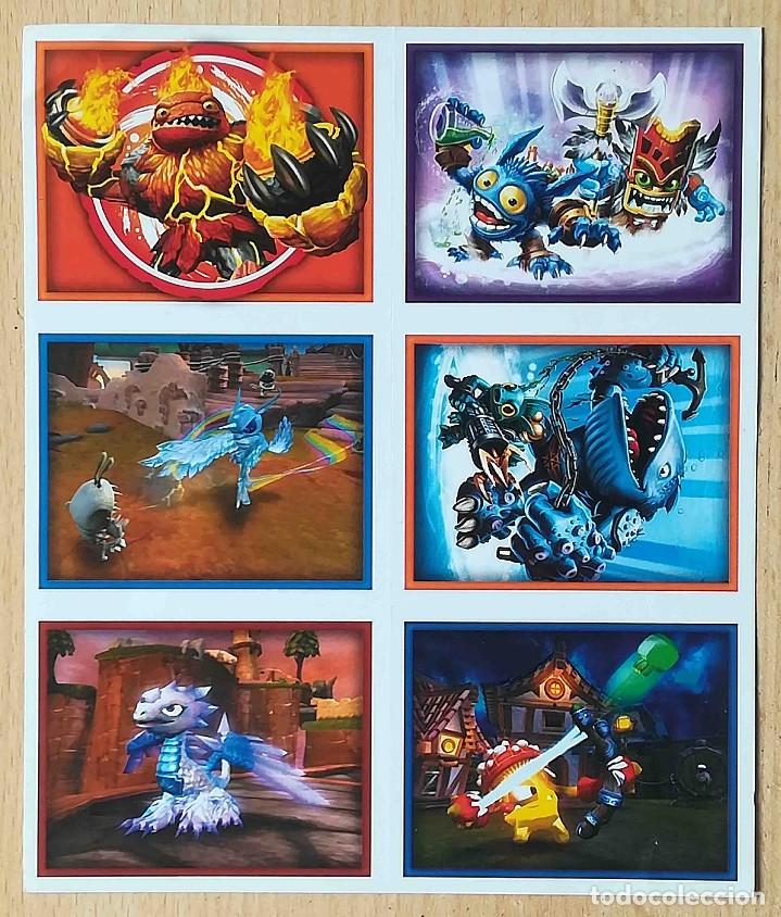 Coleccionismo cromos antiguos: 24 cromos en l&aacute;minas Skylanders Giants - Foto 8
