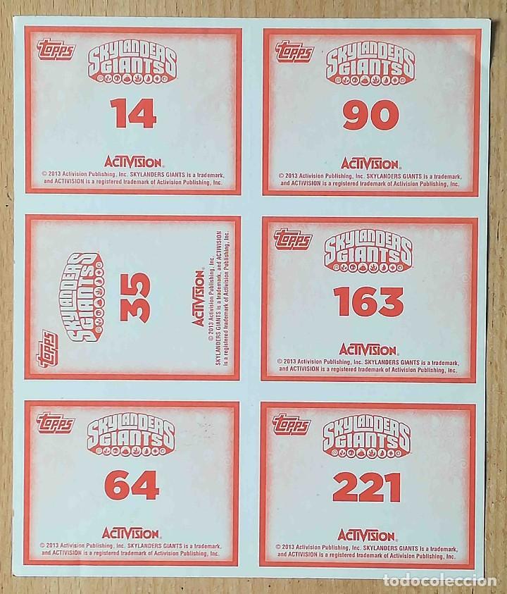 Coleccionismo cromos antiguos: 24 cromos en l&aacute;minas Skylanders Giants - Foto 9