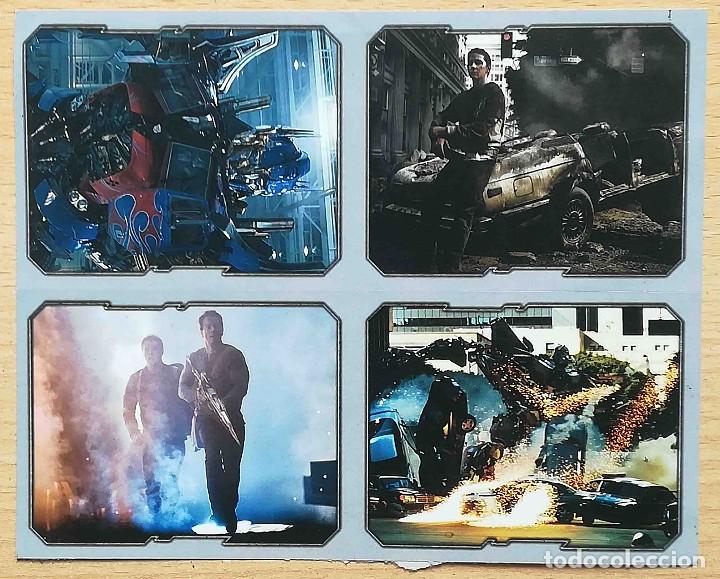 Coleccionismo cromos antiguos: L&aacute;mina con 4 cromos Transformers - Foto 1
