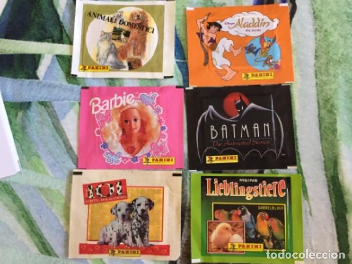 Coleccionismo Cromos antiguos: Lote 6 sobres sin abrir nuevos panini antiguos