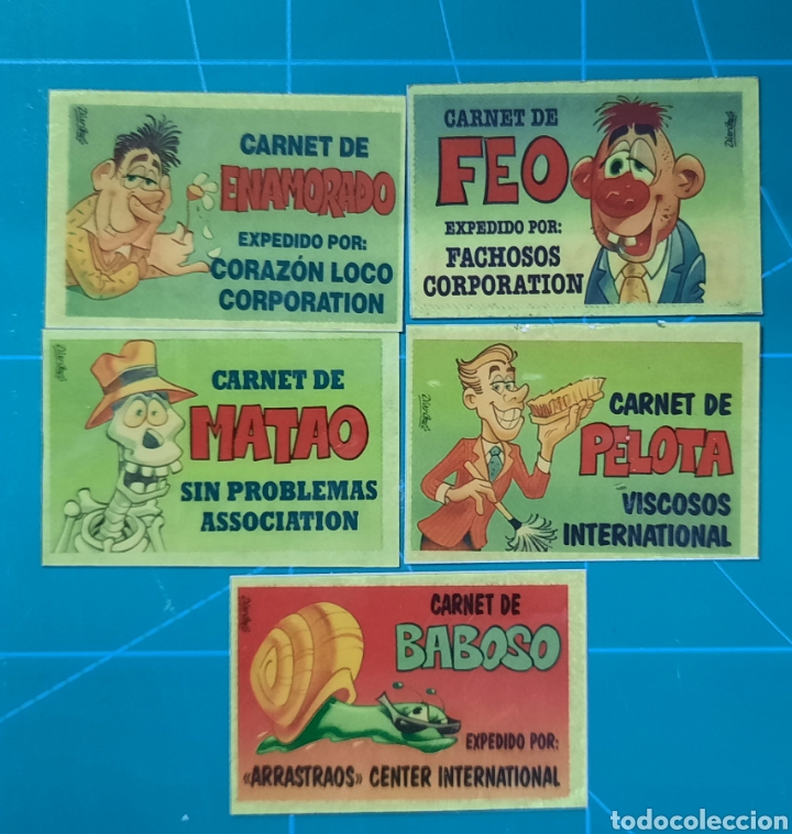 Coleccionismo cromos antiguos: 5 CROMOS BOLLYCAO / BOLLY-CARNET
