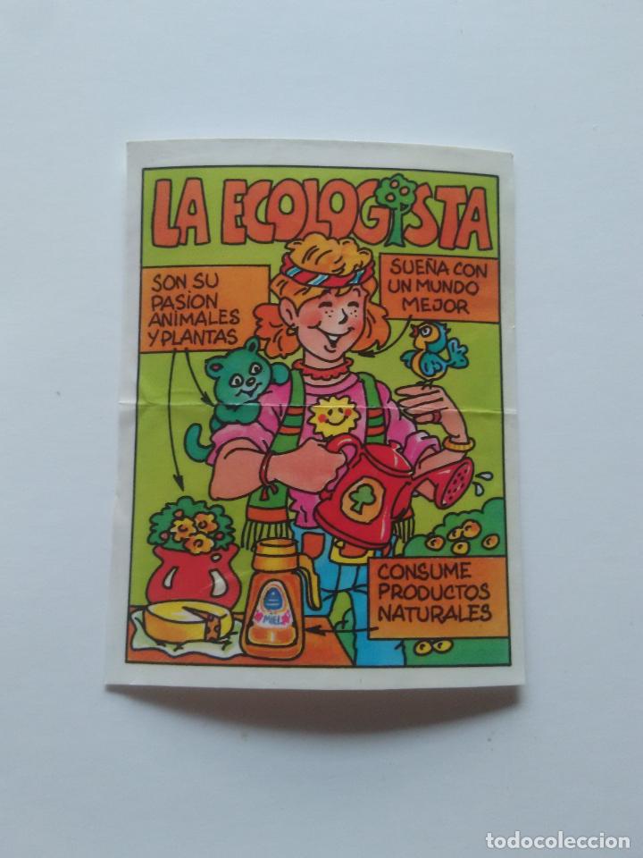 Coleccionismo cromos antiguos: ANTIGUO CROMO PEGATINA A&Ntilde;OS 90 LA ECOLOGISTA TIPO PHOSKITOS
