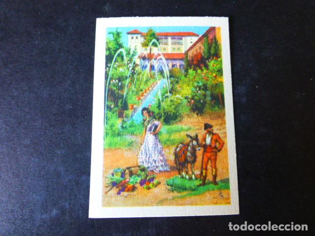 Colecionismo Cromos antigos: GRANADA TIPOS Y VISTA ANTIGUO CROMO A&Ntilde;OS 30
