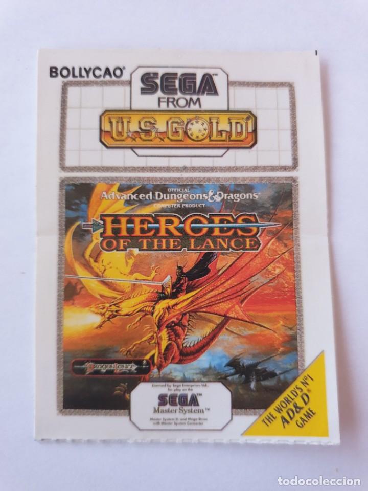Coleccionismo Cromos antiguos: Cromo Bollycao Sega Heroes of the Lance de 1992