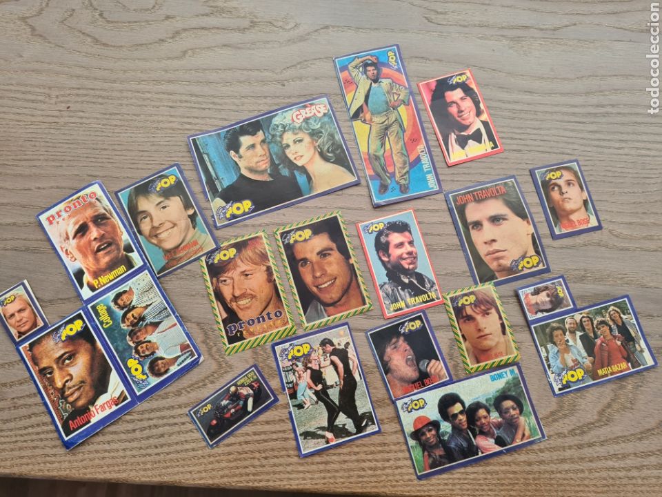 Coleccionismo Cromos antiguos: SUPER POP 20 CROMOS. TRAVOLTA BOSE REDFORD NEWMAN