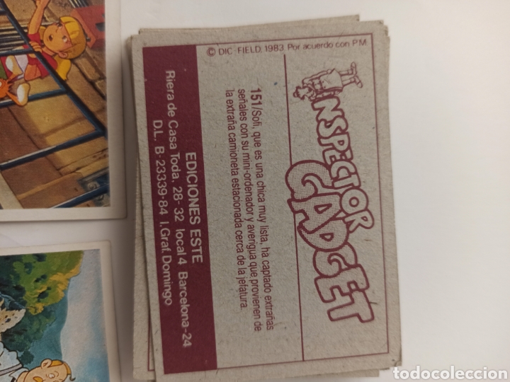 Coleccionismo cromos antiguos: cromos inspector gadget 21 unidades - Foto 3