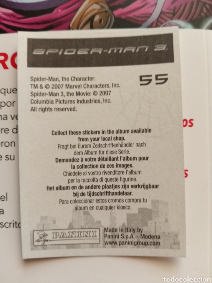 Coleccionismo cromos antiguos: Cromo Spiderman 3 n&deg; 55 - Foto 2
