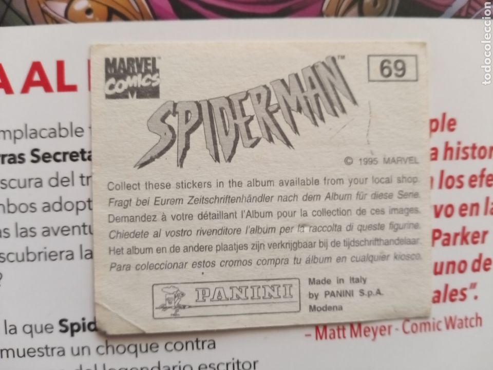Coleccionismo cromos antiguos: Cromo Spiderman 69 - Foto 2