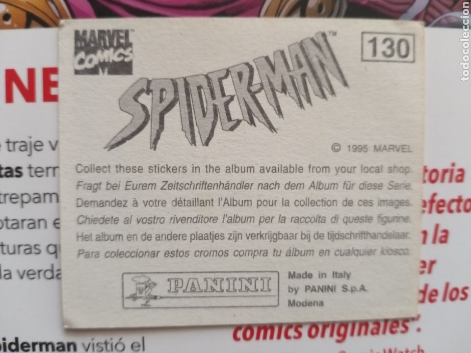 Coleccionismo cromos antiguos: Cromo Spiderman 130 - Foto 2