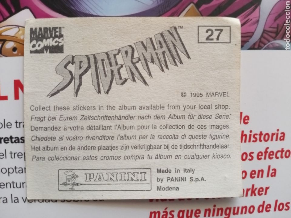 Coleccionismo cromos antiguos: Cromo Spiderman 27 - Foto 2