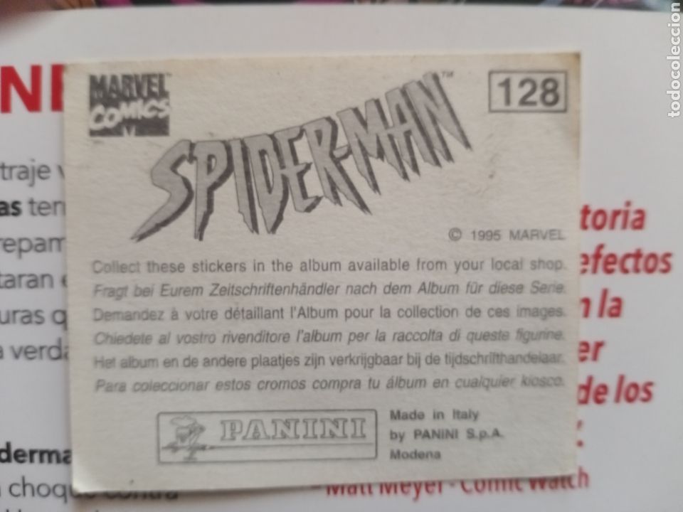 Coleccionismo cromos antiguos: Cromo Spiderman 128 - Foto 2