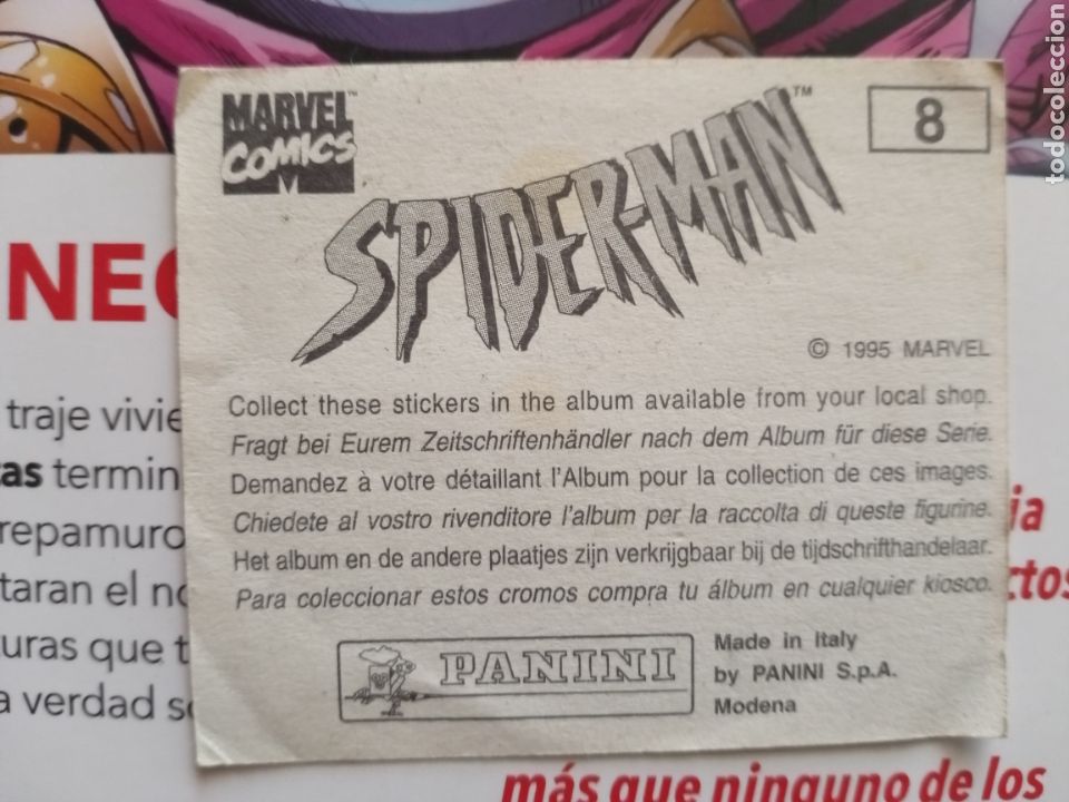 Coleccionismo cromos antiguos: Cromo Spiderman 8 - Foto 2