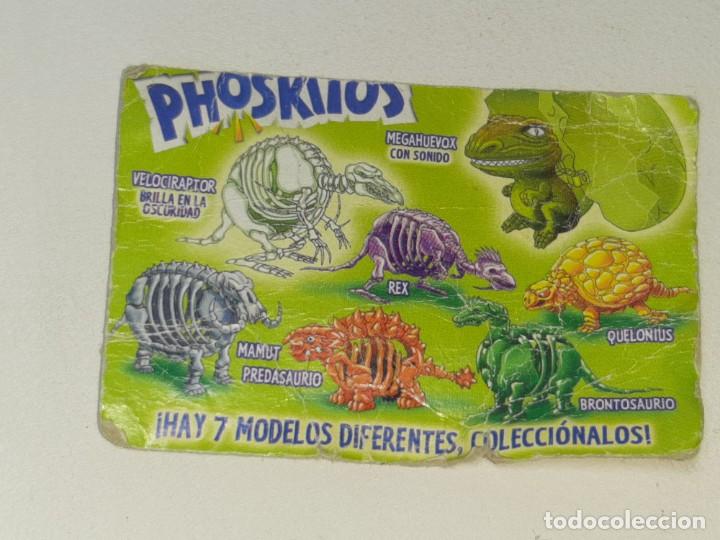Coleccionismo cromos antiguos: ANTIGUA SOLAPA CATALOGO DE CAJA DE CARTON DE PHOSKITOS PROMOCION HUEVOX A&Ntilde;OS 80 / 90