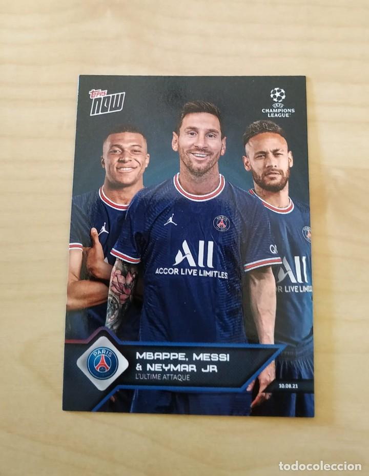 Coleccionismo cromos antiguos: TOPPS NOW MBAPPE, MESSI, NEYMAR JR. - Foto 1