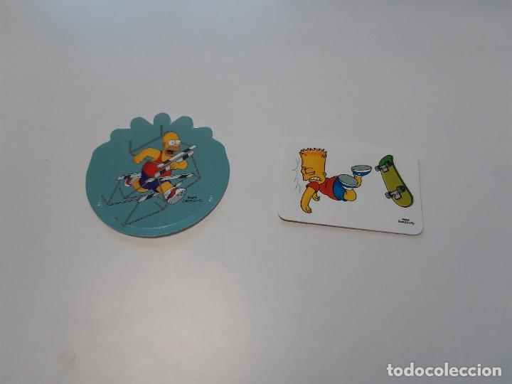 Coleccionismo cromos antiguos: LOTE 2 CROMOS LOS SIMPSOMS: BART Y HOMER - Foto 1