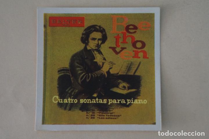 Coleccionismo Cromos antiguos: CROMO DE BEETHOVEN SIN PEGAR N&ordm; 93 A&Ntilde;O 1960 DEL ALBUM DISC-CROM
