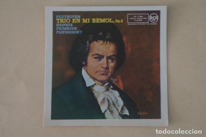 Coleccionismo Cromos antiguos: CROMO DE BEETHOVEN TRIO EN MI BEMOL SIN PEGAR N&ordm; 106 A&Ntilde;O 1960 DEL ALBUM DISC-CROM