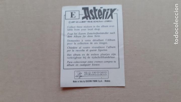 Coleccionismo cromos antiguos: CROMO ASTERIX. E. PANINI. A&Ntilde;O 1987. - Foto 4