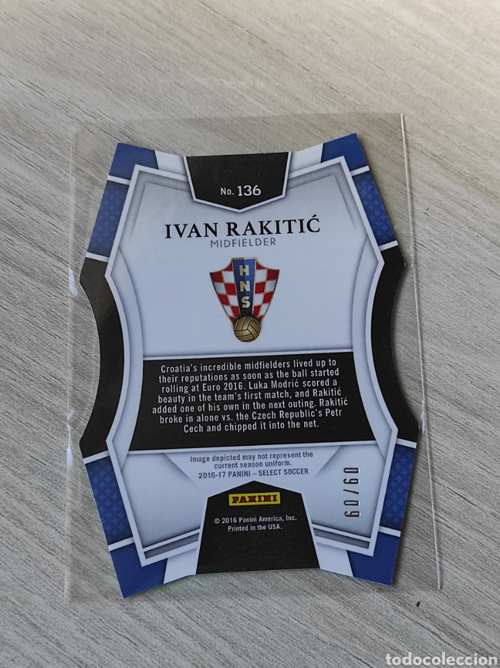 Coleccionismo cromos antiguos: Cromo select verde Iv&aacute;n rakitic Croacia 60/60 - Foto 2