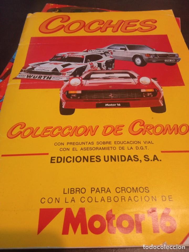 Coleccionismo Cromos antiguos: Album completo coches, motor 16