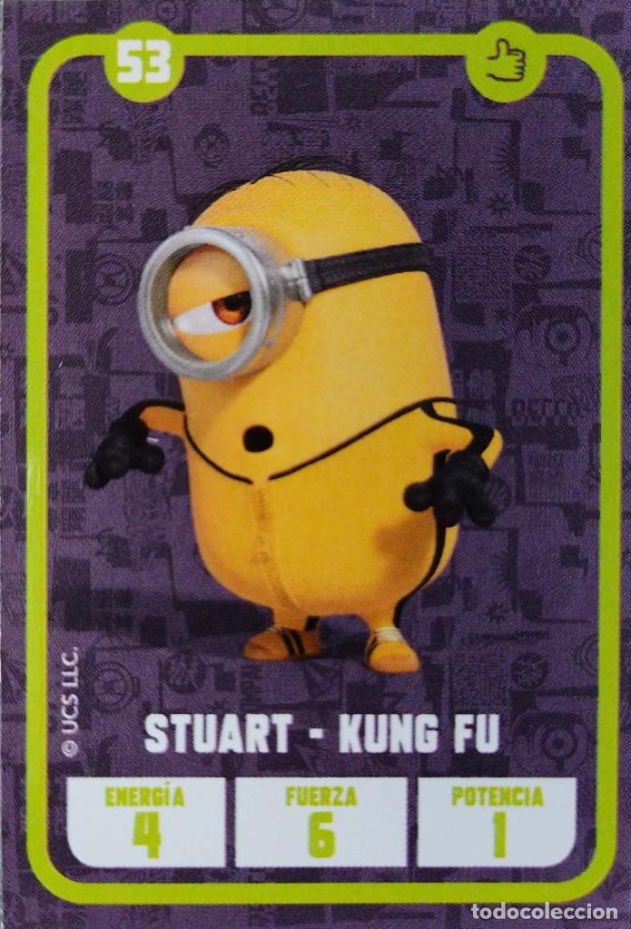 Coleccionismo Cromos antiguos: 53 Stuart Kung Fu - Los Minions - Las Aventuras del Joven Villano - Nace un villano - Carrefour 2021